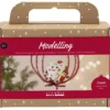 Mini DIY Kit Modellera, Hjärtformad julfigur, mixade färger, 1 förp.