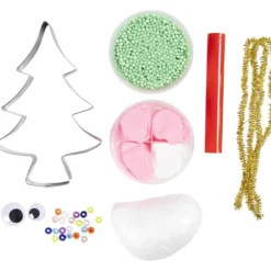 Mini DIY Kit Modellera, Julgransmonster, mixade färger, 1 förp.