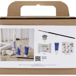 Mini DIY Kit Modellera, Ljusstake, ultra marine, 1 förp.