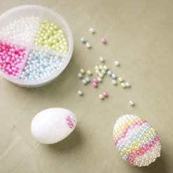 Mini DIY Kit Modellera, Pärlägg, pastellfärger, 1 förp.