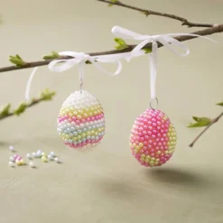 Mini DIY Kit Modellera, Pärlägg, pastellfärger, 1 förp.