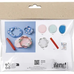 Mini DIY Kit modellera, Skålar, pastellblå, ljusrosa, 1 förp.