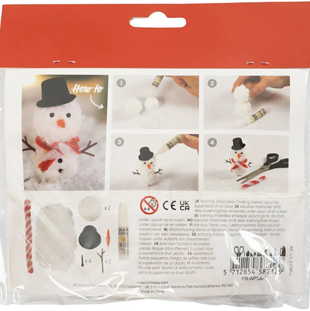 Mini DIY Kit Nissens Dörr, Snögubbe, 1 förp.