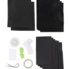 Mini DIY Kit Pappersdekoration, Fladdermöss, svart, vit, 1 förp.