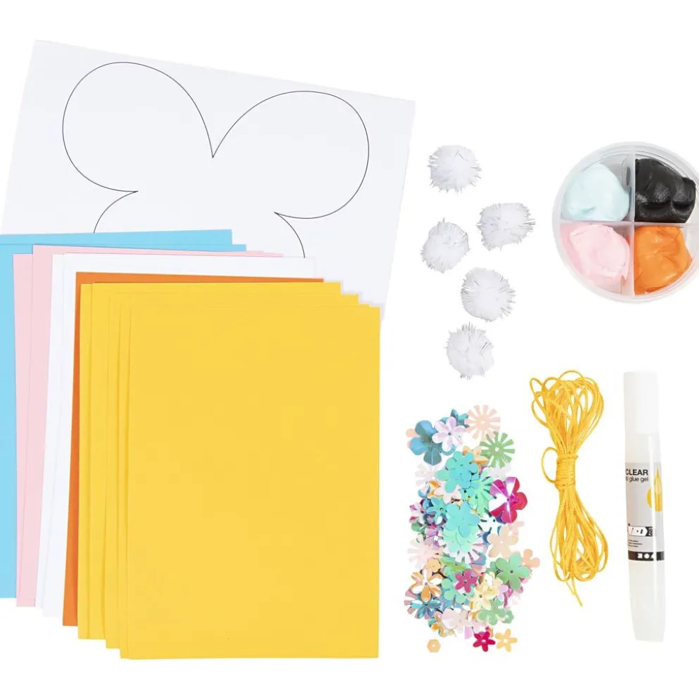 Mini DIY Kit Pappersdekoration, kartong med dekoration, 1 set