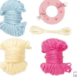 Mini DIY Kit Pompom, Ägg, colorful, 1 förp.