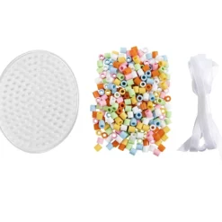 Mini DIY Kit Rörpärlor, Hängdekorationer i form av ägg, mixade färger, 1 förp.