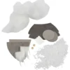 Mini DIY Kit, Skandinavisk tomte, H: 12 cm, grå, 1 förp.