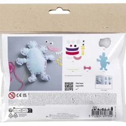 Mini DIY Kit Sömnad, Filtmonster, mixade färger, 1 förp.