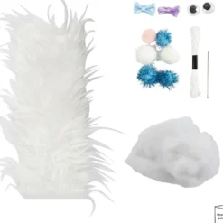 Mini DIY Kit Sömnad, Monster, mixade färger, 1 förp.