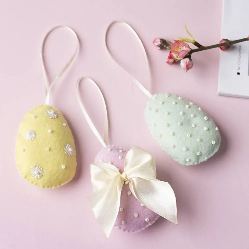 Mini DIY Kit Sömnad, påskägg, pastellfärger, 1 förp.