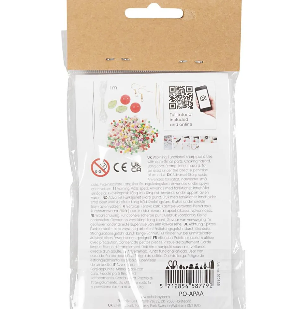Mini DIY Kit Smycken, Elastiskt armband och örhänge, 1 förp.