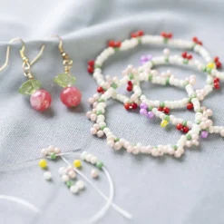Mini DIY Kit Smycken, Elastiskt armband och örhänge, 1 förp.