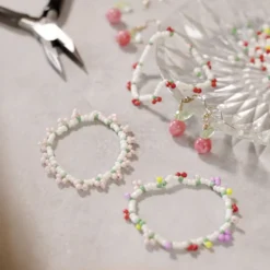 Mini DIY Kit Smycken, Elastiskt armband och örhänge, 1 förp.