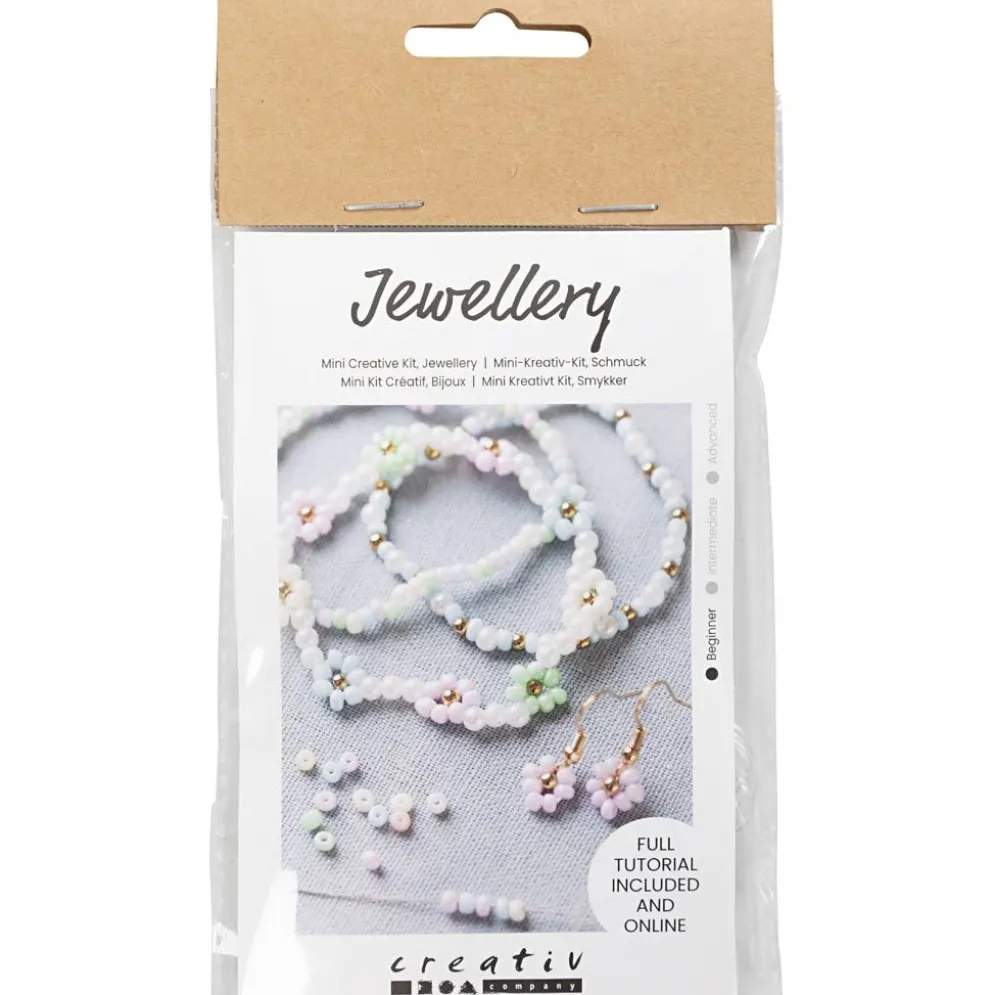 Mini DIY Kit Smycken, Elastiskt armband, örhänge, 1 förp.