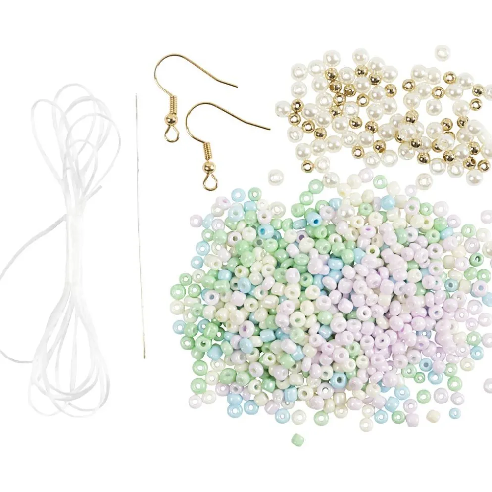 Mini DIY Kit Smycken, Elastiskt armband, örhänge, 1 förp.
