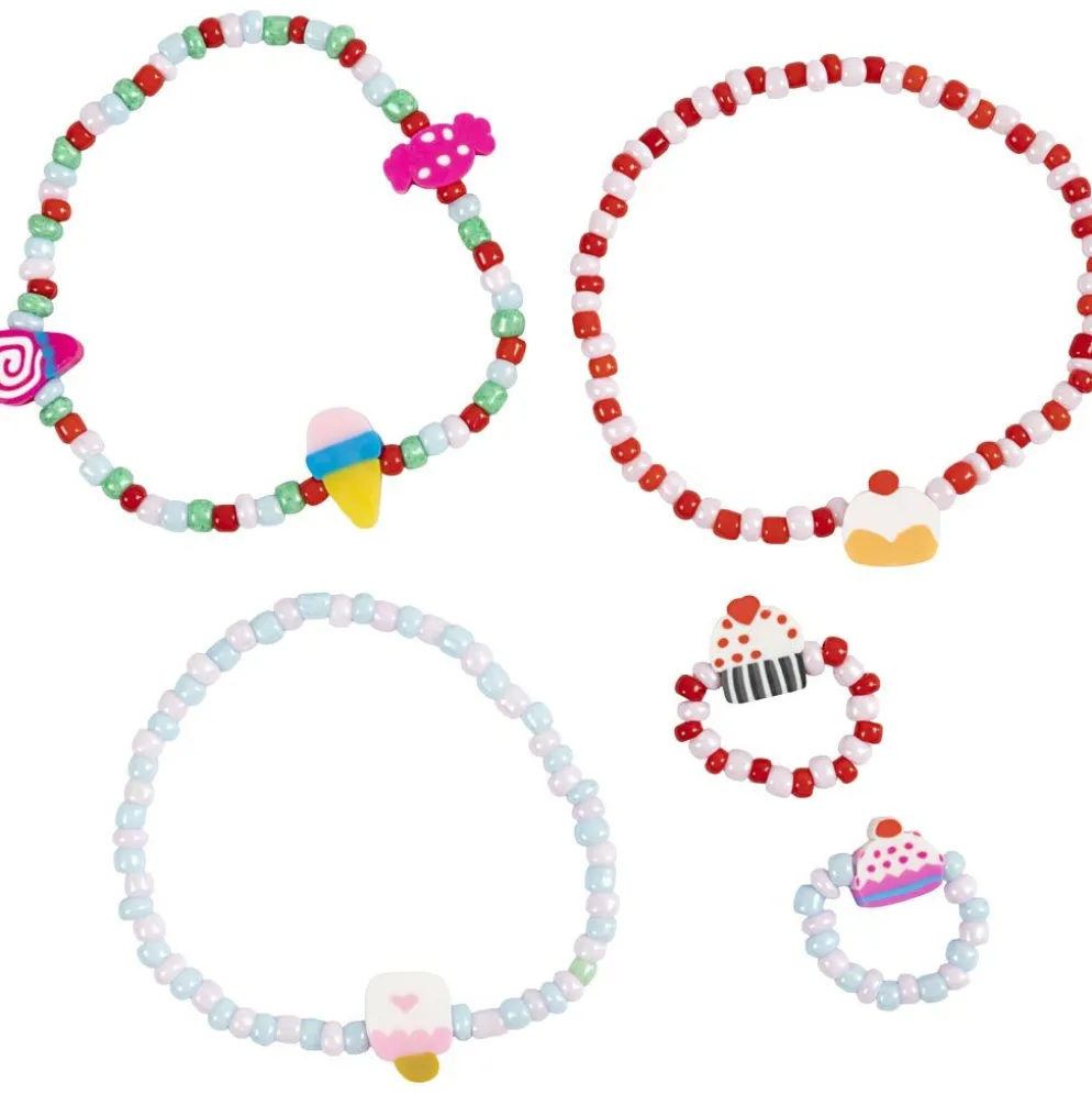 Mini DIY Kit Smycken, Elastiskt armband och ring, 1 förp.