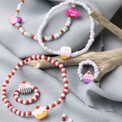 Mini DIY Kit Smycken, Elastiskt armband och ring, 1 förp.