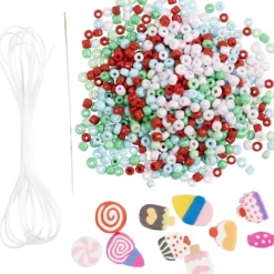 Mini DIY Kit Smycken, Elastiskt armband och ring, 1 förp.