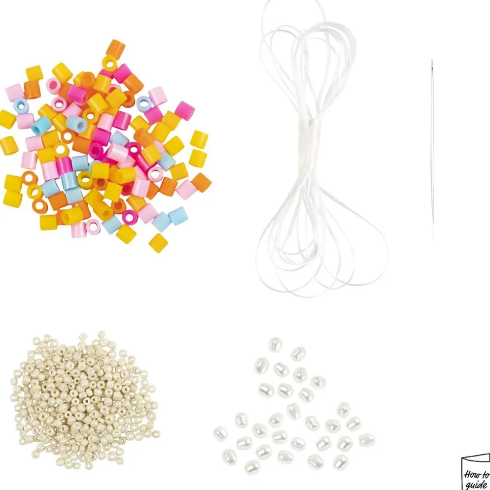 Mini DIY Kit Smycken, Halsband och armband, mixade färger, 1 förp.