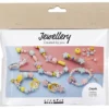 Mini DIY Kit Smycken, Halsband, armband, örhängen, ljusblå, ljusröd, gul, 1 förp.