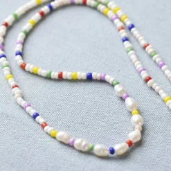 Mini DIY Kit Smycken, Halsband med sötvattenspärlor, 1 förp.