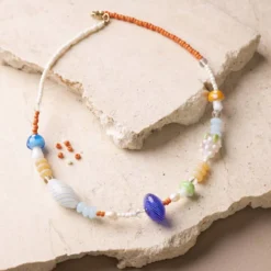 Mini DIY Kit Smycken, Kraftigt halsband, colorful, 1 förp.