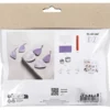 Mini DIY Kit Smycken, Marmorerade örhängen, ljuslila, 1 förp.