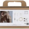 Mini DIY Kit smycken, Örhängen utav smyckestråd, förgylld, 1 förp.