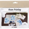 Mini DIY Kit Stämpeltryck, Kort med motiv, vit, off white, 1 förp.