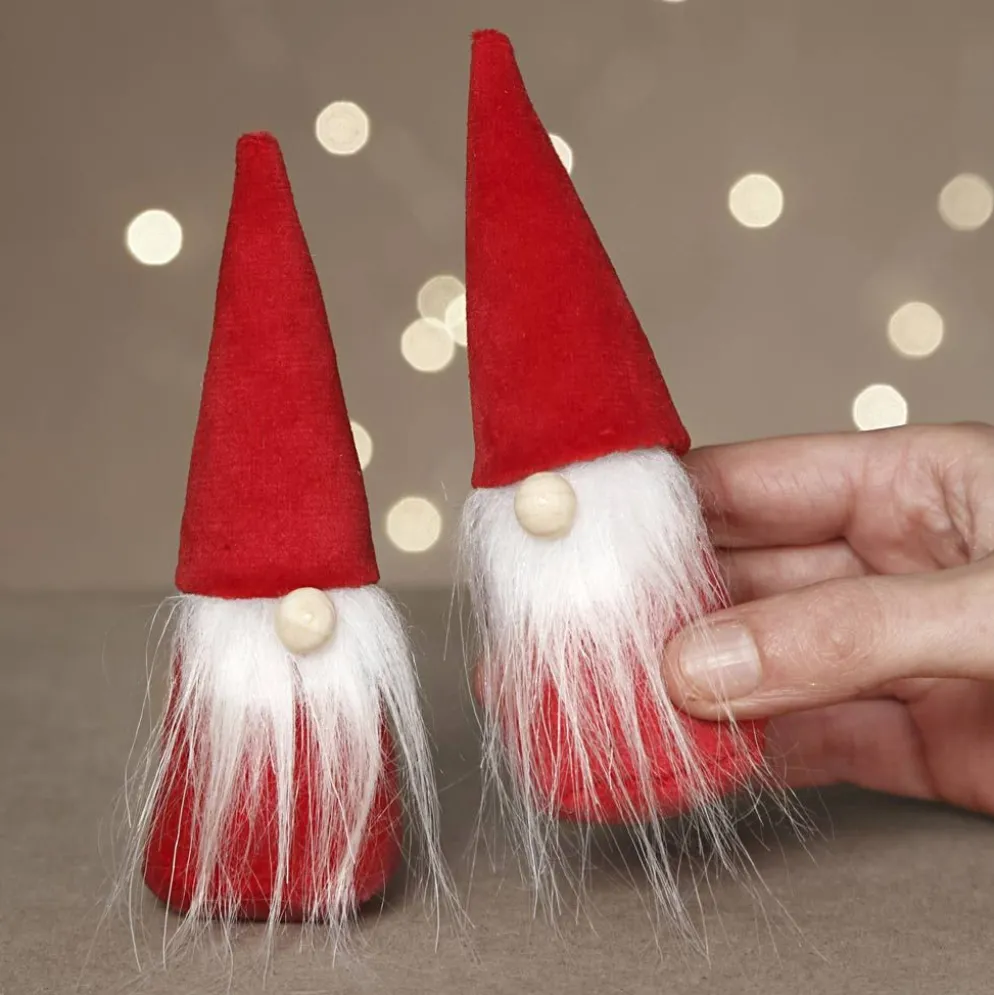 Mini DIY Kit, tomtenissar, H: 12 cm, röd, 1 förp.