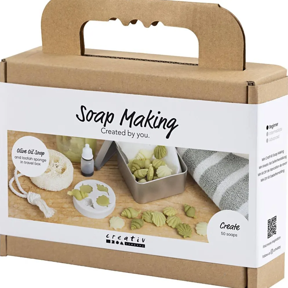 Mini DIY Kit Tvåltillverkning, Snäckskal, olivgrön, 1 förp.