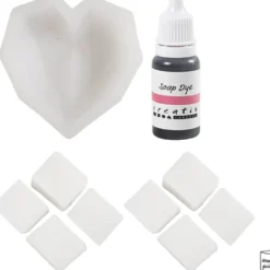 Mini DIY Kit Tvåltillverkning, Hjärtan, rosa, 1 förp.