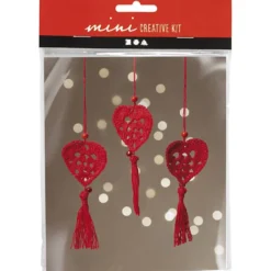 Mini DIY Kit Virkning, Hjärtan, 1 förp.