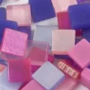 Minimosaik, stl. 5x5 mm, tjocklek 2 mm, lila/mörklila, 25 g/ 1 förp.
