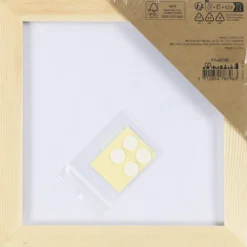 Målarplatta med ram, stl. 15,8x15,8 cm, 280 g, vit, 1 st.