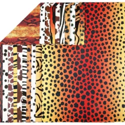 Mönstrad kartong, djur, A4, ark 210x297 mm, 300 g, 10 mix. ark/ 1 förp.