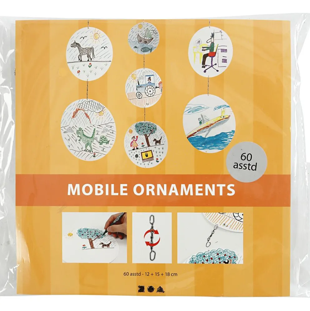 Mobilhängen, Dia. 12+15+18 cm, 300 g, 20 set/ 1 förp.