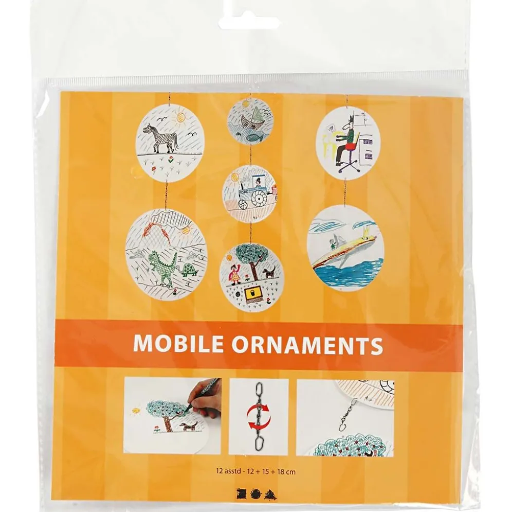 Mobilhängen, Dia. 12+15+18 cm, 300 g, 4 set/ 1 förp.