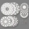 Mobilhängen med tryck, Dia. 12+15+18 cm, 300 g, 3 set/ 1 förp.