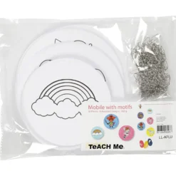 Mobil med motiv, Dia. 12+15+18 cm, 300 g, vit, 20 set/ 1 förp.