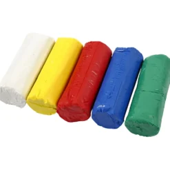 Modellera, H: 9,5 cm, mixade färger, 5x80 g/ 1 hink