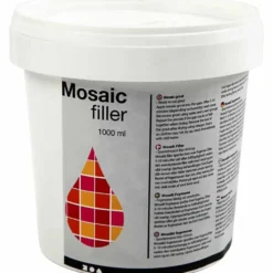 Mosaikbruk, vit, 1000 ml/ 1 hink