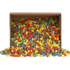 Mosaiksten, stl. 8-10 mm, tjocklek 5 mm, starka färger, 2 kg/ 1 förp.