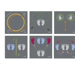 Motionsplattor Vinyl, 6 st./ 1 set