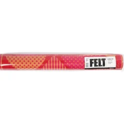 Motivfilt, B: 45 cm, tjocklek 1,5 mm, 180-200 g, orange, röd, 1 m/ 1 rl.