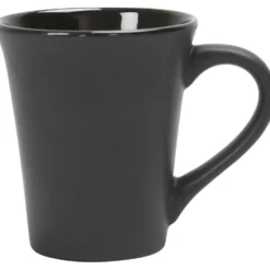 Muggar, H: 10 cm, Dia. 5,9-8,7 cm, svart, 1 st.
