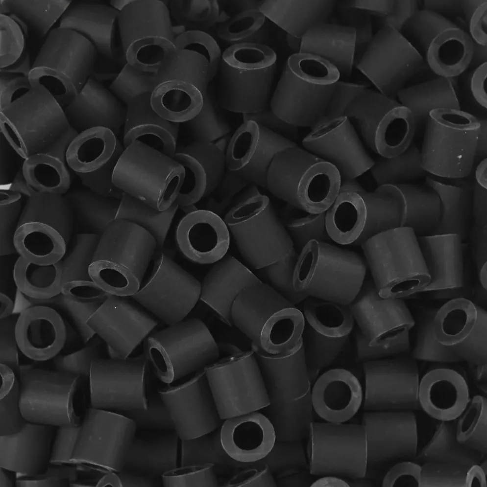 NABBI BioBeads, stl. 5x5 mm, Hålstl. 2.5 mm, medium, mixade färger, 1000 st./ 1 förp.