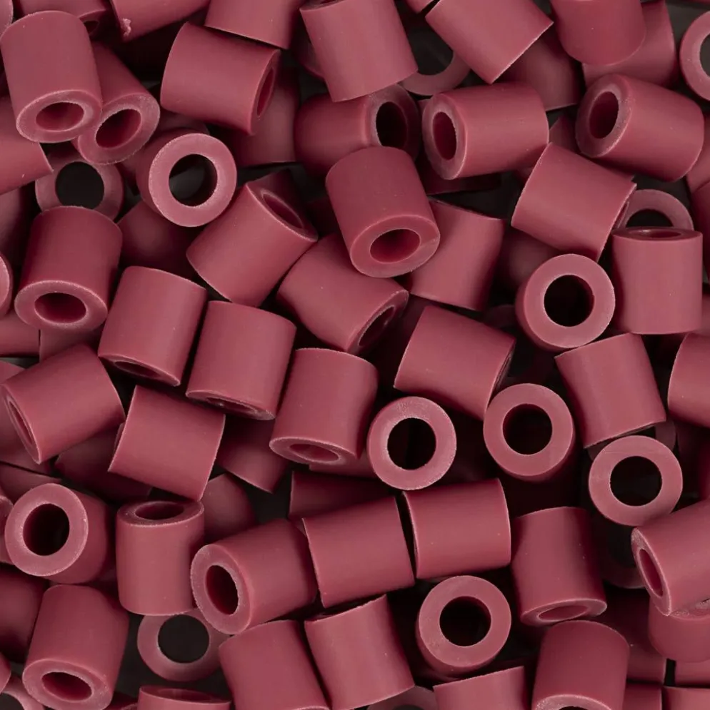 NABBI BioBeads, stl. 5x5 mm, Hålstl. 2,5 mm, medium, burgundy, 1000 st./ 1 förp.
