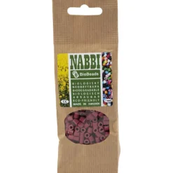 NABBI BioBeads, stl. 5x5 mm, Hålstl. 2,5 mm, medium, burgundy, 1000 st./ 1 förp.